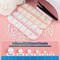 4000 Pieces Half Round Pearls and Rhinestones, Flat Back White and Beige Half Pearls and Clear+AB Round Crystal Gem Kit with Tweezer and Pickup Pencil for Nail Art and DIY Decoration